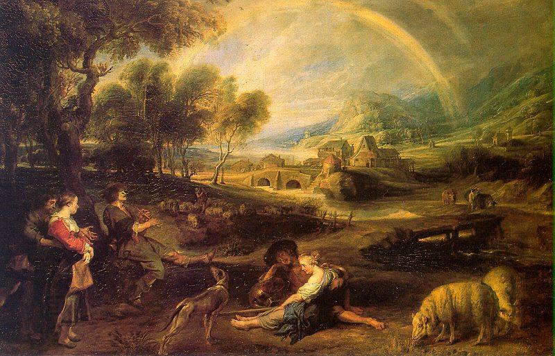 Peter Paul Rubens Landscape with a Rainbow China oil painting art